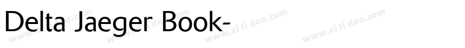 Delta Jaeger Book字体转换